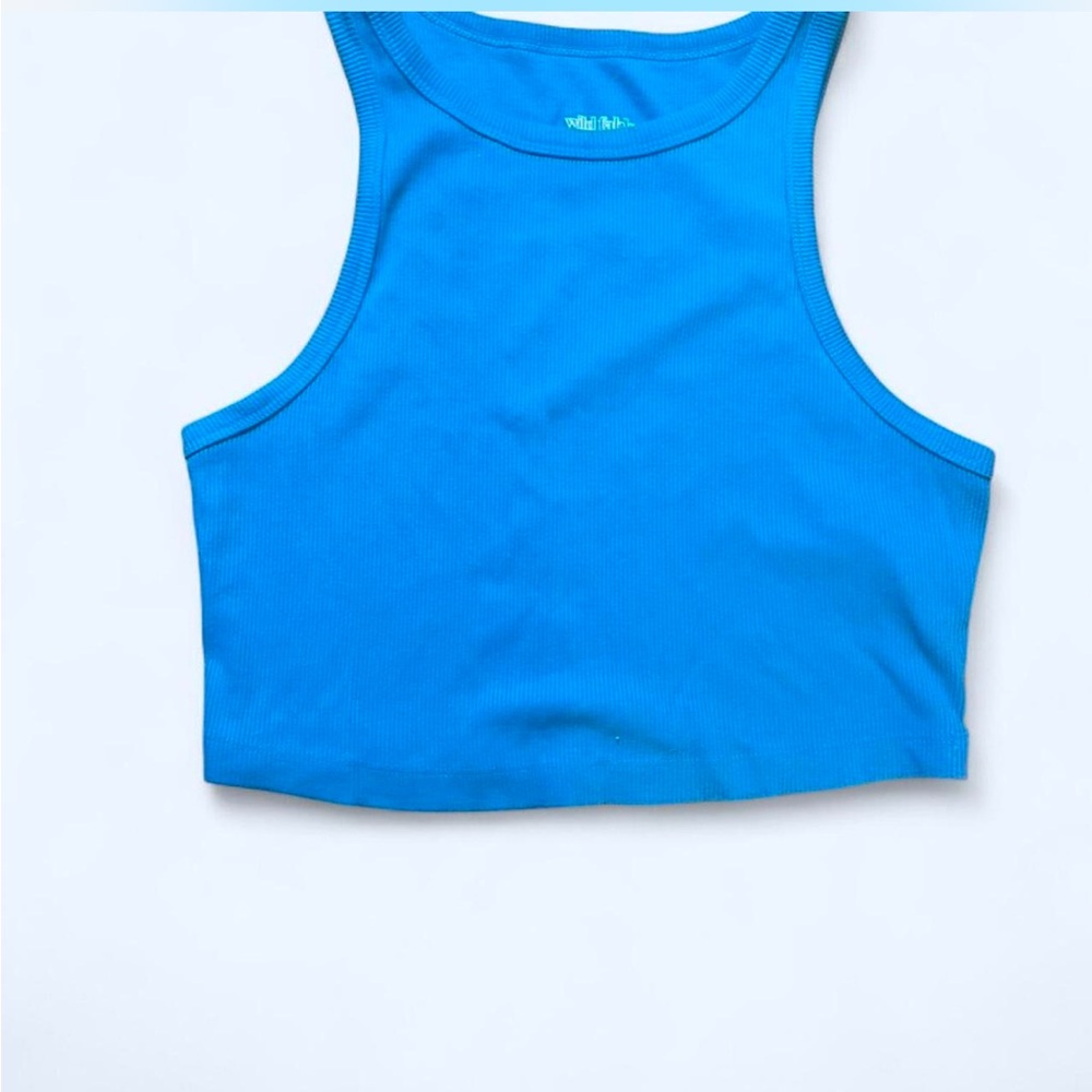 Wild Fable Vibrant Blue Ribbed Top